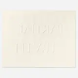 Bruce Nauman, Partial Truth, 1999, embossing from granite stone on Hahnemühle German Etching