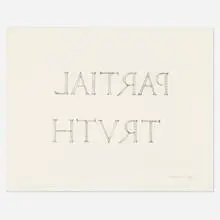 Bruce Nauman, Partial Truth, 1997, etching in colors on Lana Gravure 300 gram