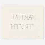 Bruce Nauman, Partial Truth, 1997, etching in colors on Lana Gravure 300 gram