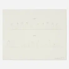 Bruce Nauman, Verso Recto, 1996, etching on Lana Gravure