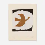 Georges Braque, Oiseau Bistre, 1960-61, lithograph in colors