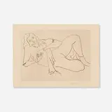 Henri Matisse, Nu couché s'appuyant sur le bras droit, 1929, etching