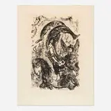 Marc Chagall, Écuyère Acrobate, 1959, lithograph on Arches