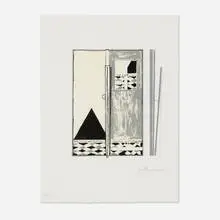 Pyre 2 by Jasper Johns, 2004, lithograph in colors on BFK Rives, sold Jun 2025