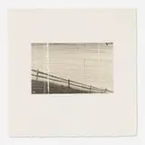 Ed Ruscha, Fence (from the Cameo Cuts portfolio), 1992, lithograph in colors