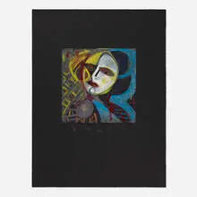 Self As 1932 Picasso by Pat Steir, c. 1985, monoprint with pastel additions, sold Jun 2025