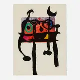 Joan Miró, Le Samouraï, 1968, etching and aquatint in colors with carborundum on Mandeure