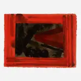 Howard Hodgkin, Here We Are in Croydon, 1979, lithograph with hand-coloring in watercolor and gouache on Moulin d'Auvergne