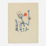 Joan Miró, Plate (from the Feuilles éparses portfolio), etching and aquatint in colors on BFK Rives