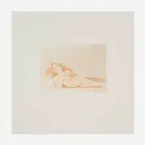 Graham Ovenden, Lolita Recumbent, 1975, aquatint in colors