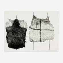 John Wallace, Two Objects, 1974, lithograph in colors
