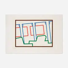 Nicholas Monro, Lobby, 1972, screenprint in colors