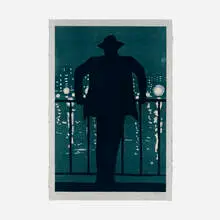 The Signal (from the Olive Press Portfolio II: 1992-1993) by Richard Bosman, 1992-93, woodcut in colors, sold Jul 2023