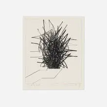 Robert Freimark, Parking Lot, 1974, lithograph in colors