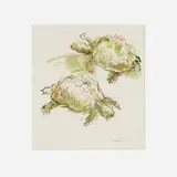 Oskar Kokoschka, Schildkröten, 1976, lithograph in colors