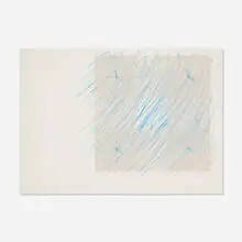 Richard Smith, I (from the Florentine Set), 1973, lithograph in colors with carbon tracing paper and plastic strings