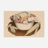 Grant Wood, Vegetables, 1939, lithograph with hand-coloring