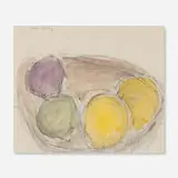 James Lechay, Fruit - A Day in September, watercolor and charcoal on paper