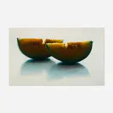 James Del Grosso, Two Melon Slices, 1989, oil on canvas