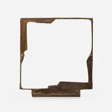 Bruno Romeda, Quadrato, 1995, patinated bronze