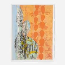 Eva Isaksen, Two, 2000, mixed media on tissue laid to BFK Rives