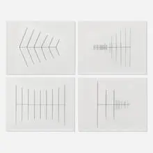 Derek Stroup, Four works, 1999, painted metal