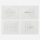 Derek Stroup, Four works, 1999, painted metal