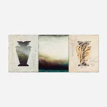 Mark Rediske, Gemini, 1994, oil pastel on panel