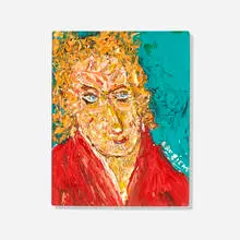Michel Kouliche, Untitled (portrait), c. 1992, oil on canvas panel
