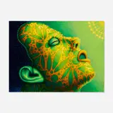 Ed Paschke, Green Head Two, 1998, oil on canvas