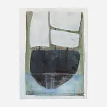 Water Line by Katherine Bradford, 2007, gouache on paper, sold Jul 2023