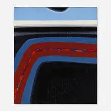 Lawrence Calcagno, Black Beach, 1963, oil on canvas