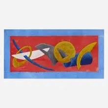 Herbert Ferber, Number 15, 1972, gouache and collage on paper