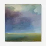 Hyde Solomon, Purple Sky, Green Sea, 1970, oil on canvas
