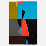 Emerson Woelffer, Untitled, 1978, collage on matboard