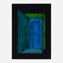 Sonia Gechtoff, Untitled (Chamber I), 1982, acrylic and graphite on paper