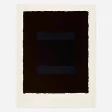 Immobile Sun by Adja Yunkers, 1979, lithograph in colors with embossing, sold Apr 2023