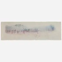 Untitled (Monotype) by Harry Bertoia, monotype on rice paper, sold Apr 2023
