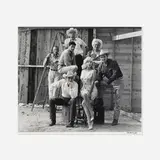 Marilyn Monroe, Clark Gable and the cast of The Misfits by Elliott Erwitt, gelatin silver print, sold Apr 2023