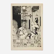 Captive Chains by Raymond Pettibon, 1978, staple-bound offset lithographs, sold Apr 2023