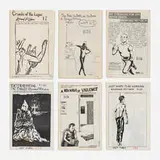 Raymond Pettibon, Collection of six zines, 1985-1989, staple-bound offset lithographs