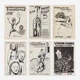 Raymond Pettibon, Collection of six zines, 1985-1989, staple-bound offset lithographs