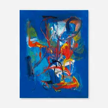 Park and 5th, No. 7 by Lamar Briggs, acrylic and mixed media on board, sold Apr 2023