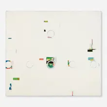 Solomon Ethe, Abstract Composition, 1986, oil on canvas