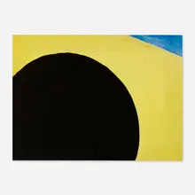 Black Circle by Lloyd Raymond Ney, 1962, acrylic on paper, sold Apr 2023