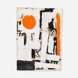 Vaclav Vytlacil, Orange, White and Black Abstraction, gouache on paper