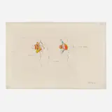 Enrique Castro-Cid, Untitled, 1965, graphite and colored pencil on paper