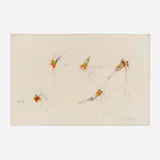 Enrique Castro-Cid, Untitled, 1965, graphite and colored pencil on paper