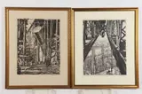 Muirhead Bone, Pair of prints from "Shipbuilding" series including "Shipyard Seen from the Big Crane"