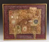 Henry Newman, Dead Sea Scroll, Mixed media abstract collage